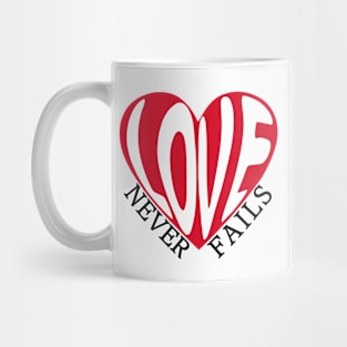 Love Never Fails Mug